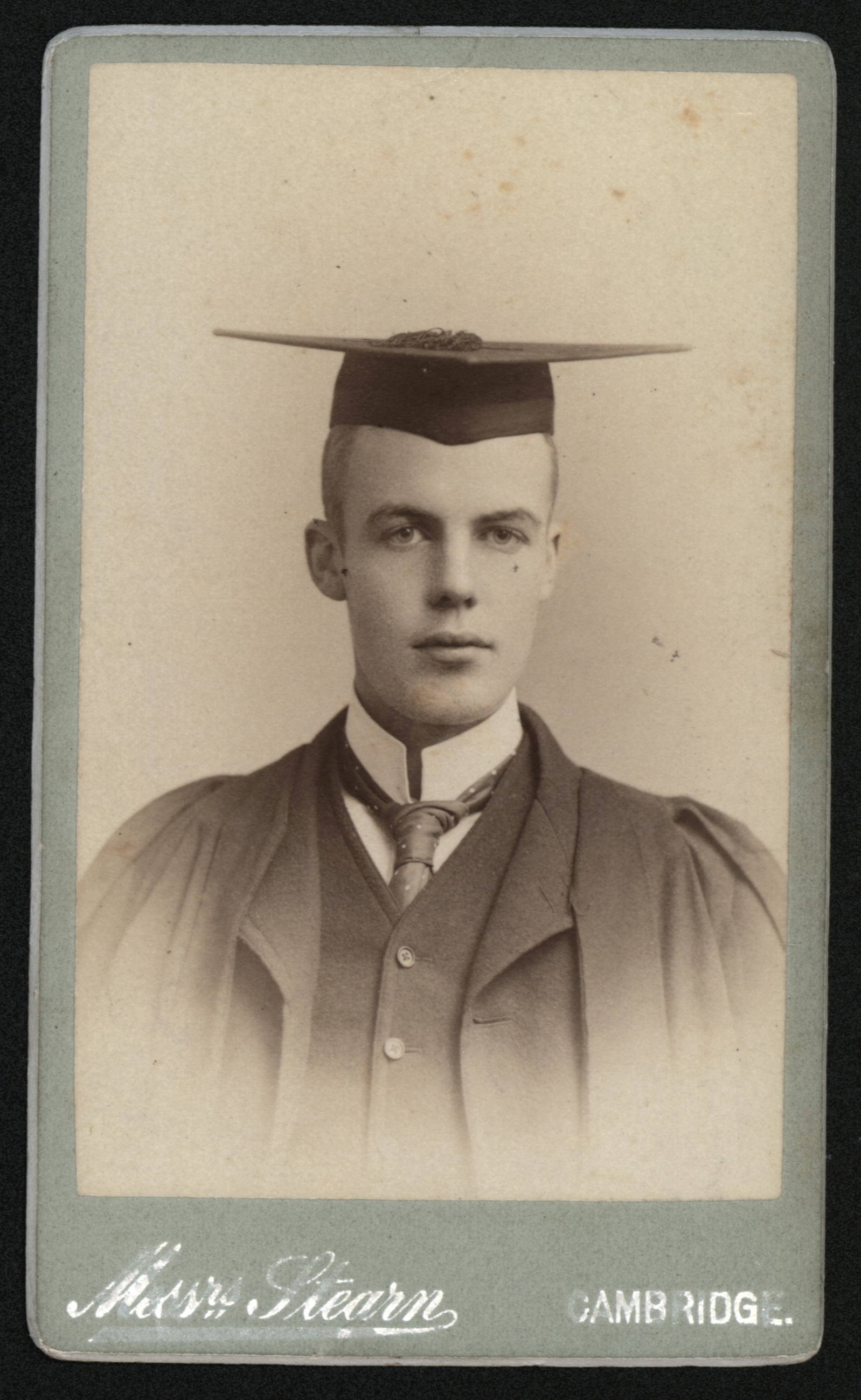 Arthur Cecil Pigou at Cambridge, taken by Messr Stearn of Cambridge, c. 1899